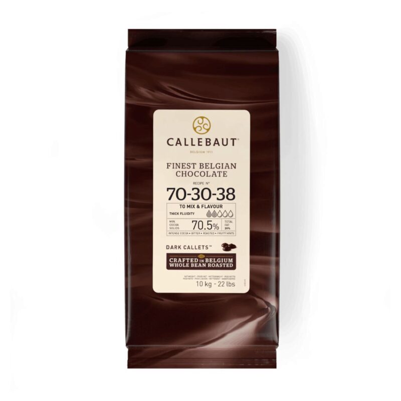 CALLEBAUT 70-30-38NV-01B FONDANT CALLETS  1 ZAK X 10KG=ZAK