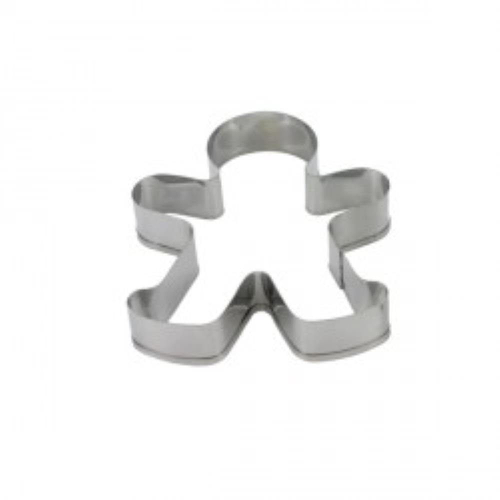 STAINLESS STEEL COOKIE CUTTER, SNOWMAN 90MM