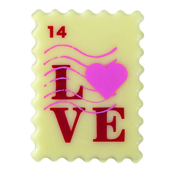 087006 PCB TIMBRES CB LOVE 4,5X3,3 CM 100PCES ***s/cd***