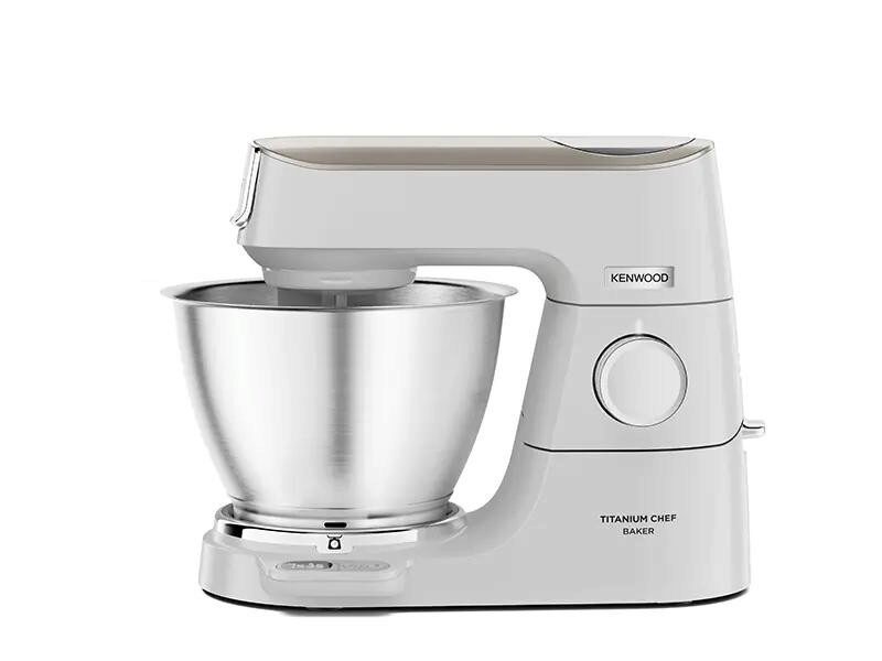 KENWOOD KVL65.001WH ROBOT TITANIUM CHEF BAKER XLBOL INOX 7L, BALANCE INTÉGRÉE, INTERFACE 1200W