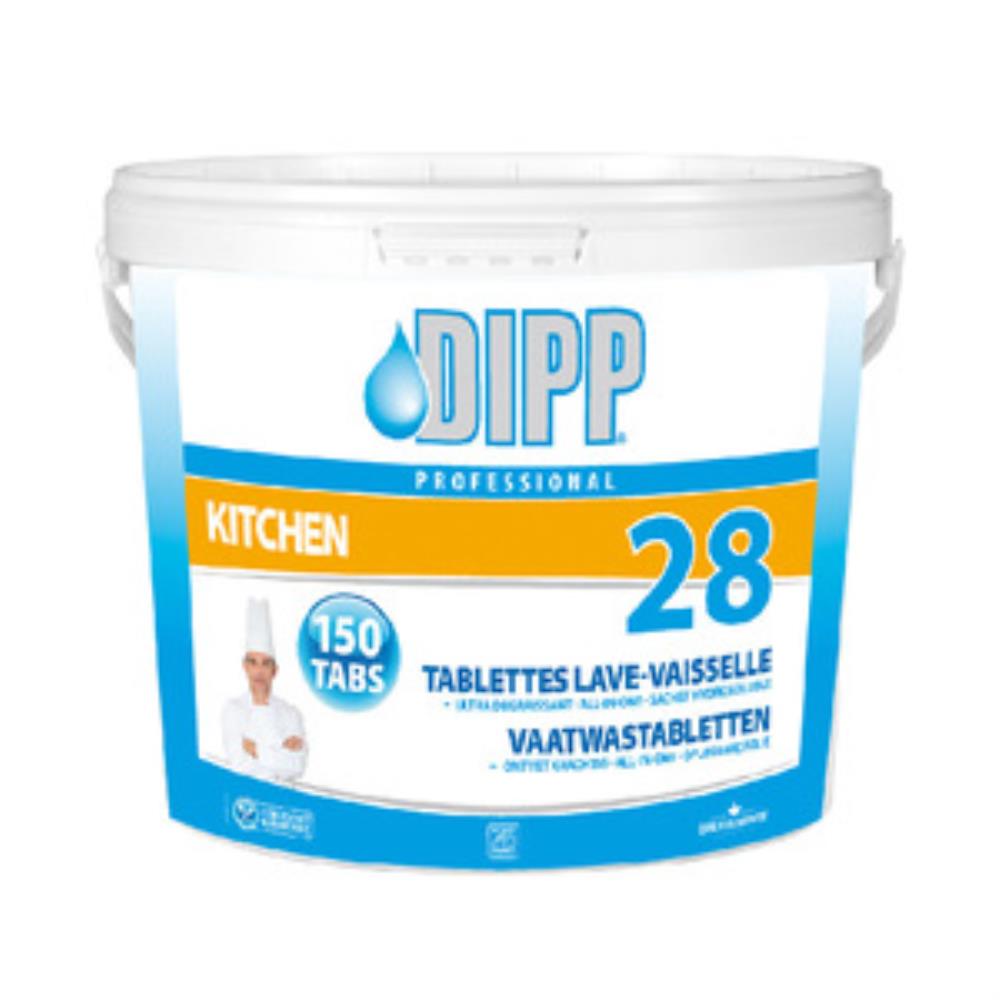 DIPP 28 TABLETTES LAVE VAISSELLE 3KG 150 TABLETTES