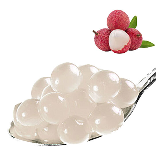 BLACK COFFEE FRUIT PEARLS 3.4KG LYCHEE FLAVOR FOR BUBBLE TEA