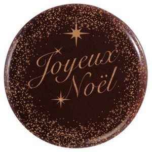 060467 PCB ROND CN JOYEUX NOËL Ø 4 CM 96STUKS ***S/CD***