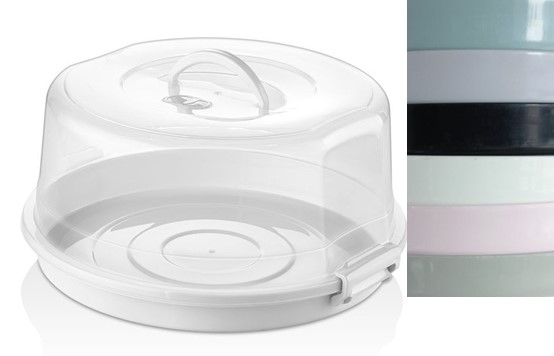 TAARTDOOS Ø32,5CM HT16CM 6 VERSCHILLENDE KLEUREN