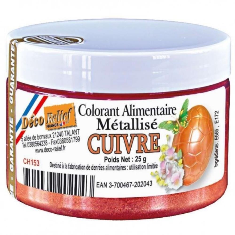 POWDERED COPPER FOOD COLOURING 25GR