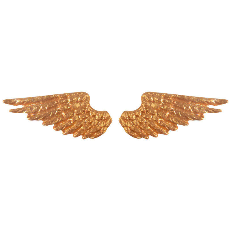 2068531 GOUDEN CUPIDO'S VLEUGEL 53X21MM CHOCOLADE 96 STUKS ***OP BESTELLING***