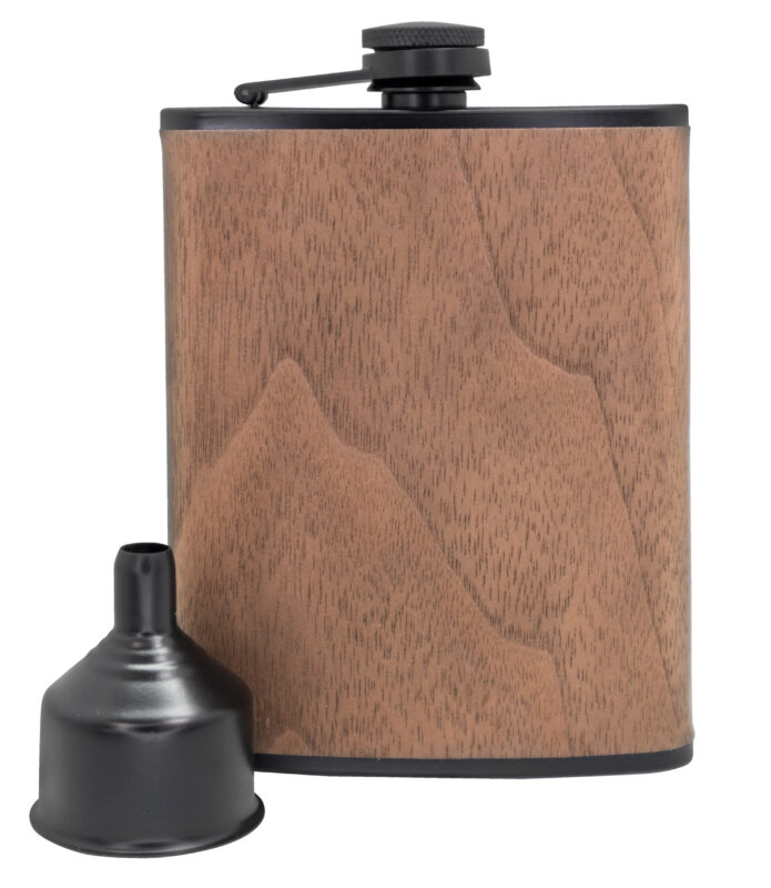 VIN BOUQUET FLASK WITH FUNNEL BLACK+WOOD