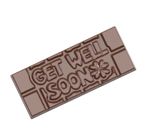 [70410586] MOULE À CHOCOLAT TABLETTE GET WELL SOON CW1201313.5X27.5CM 1X4**45GR
