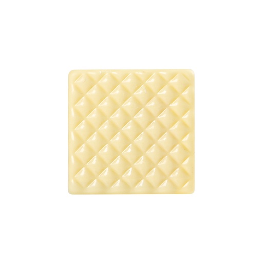 [08054644] 2015639 MINI SQUARE LOG END WITH WHITE CHOCOLATE RELIEF 5X5CM 75PCS
