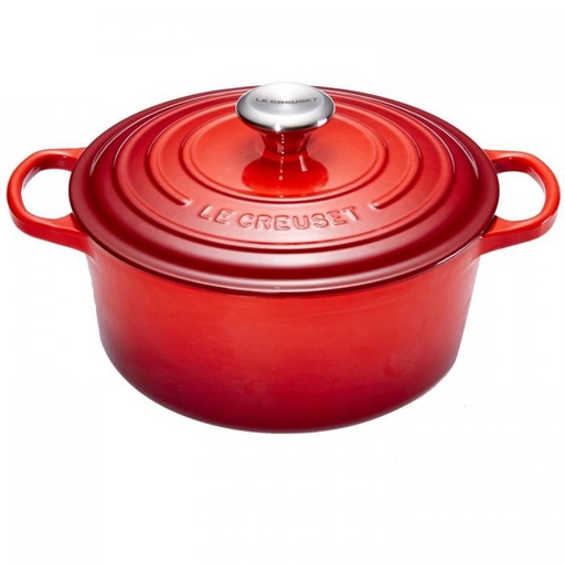 [57661819] LE CREUSET ROUND COCOTTE 34CM CHERRY 12.40L 10PSIGNATURE