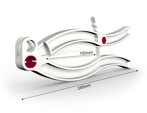 [53800987] SLUITTANG VOOR WIT BLOKKEREND ZAKKEN 100MM
