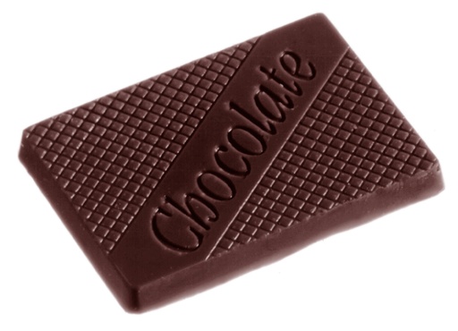 [70409496] MOULE À CHOCOLAT CARAQUE "CHOCOLATE"  CW1446 4X6 -- 5GR