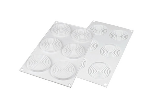 [51657235] SILIKOMART 6 TOURBILLON 28 MOLD - DIAM 75 HT8MM