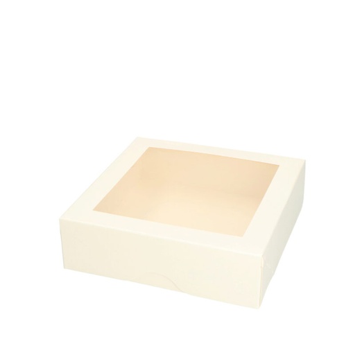 [26101399] TAARTDOZEN MET VENSTER 17 X 5CM 100 STUKKEN FOST+ 2025 INBEGREPEN