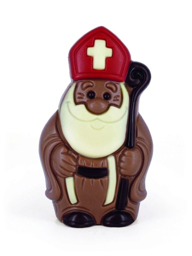 [15030719] HOLLE CHOCOLADE SINTERKLAAAS GEKLEURDE CHOCOLADE 11,5CM 8 X 75GR