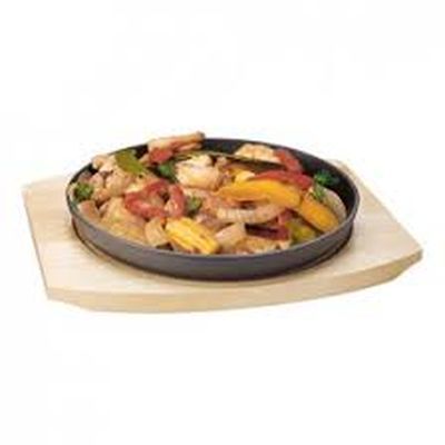 [57660591] SUNNEX PLATE 22CM WITH WOODEN SUPPORT