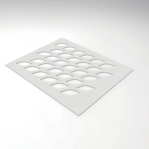 [08056283] 010738 PCB CHABLON POUR FEUILLE 7X3 CM- 30 EMPREINTES 1PCE ***S/CD***