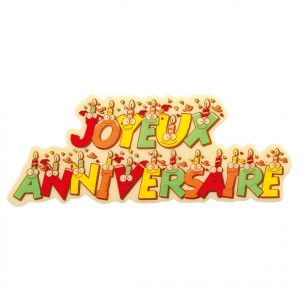 [08057848] 074155 PCB JOYEUX ANNIVERSAIRE PLATEN CB COMICS 9,5X3,7 CM 48 STUKS ***S/CD***