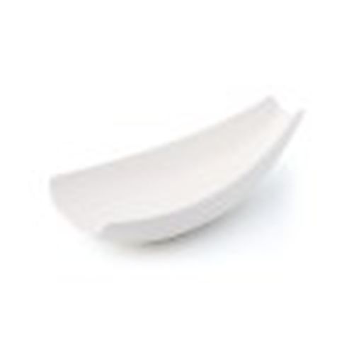 [57661110] LE COQ CASSIOPEA IVOIRE PLAT BATEAU PORCELAINE CREUX 23.5X11.5XH7CM