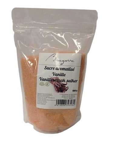 [08020133] SUIKER VOOR BARBE A PAPA GEAROMATISEERT VANILLE BRUYERRE ZAK 600GR=PAK***OP BESTELLING