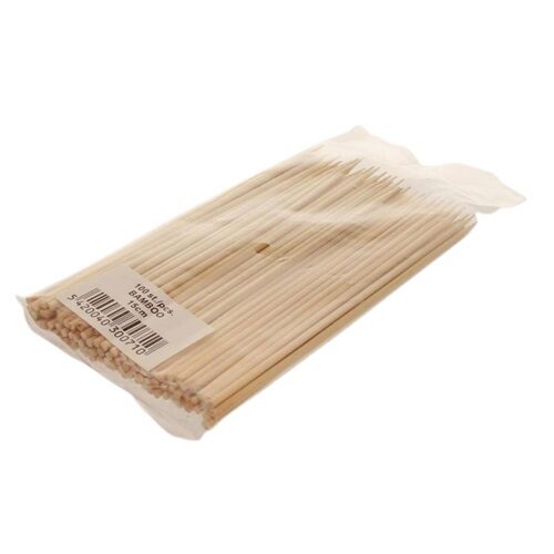 [53521031] BAMBOO SKEWERS STICKS 18CM / 3MM-PACK 100P
