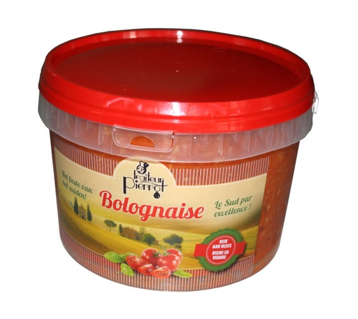 [05100075] CATERER PIERROT BOLOGNESE SAUCE 33% MEAT 3.2KG