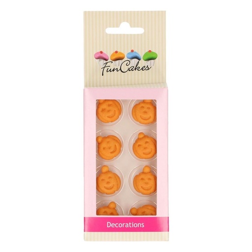 [08053132] FUNCAKES POMPOEN SUIKER DECORATIES 12 STUKS