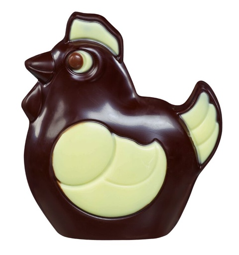 [13030388] HOLLE PURE CHOCOLADE HEN GEDECOREERD 4 X 110GR