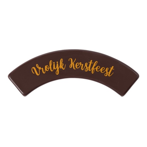 [08054966] 2015559 CURVED PLATE VROLIJK KERSTFEEST 9.6X3.5CM 60PCS ***S/CDE***