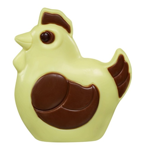 [13030387] HOLLE CHOCOLADE KIP * WIT * GEDECOREERD 4 X 110GR