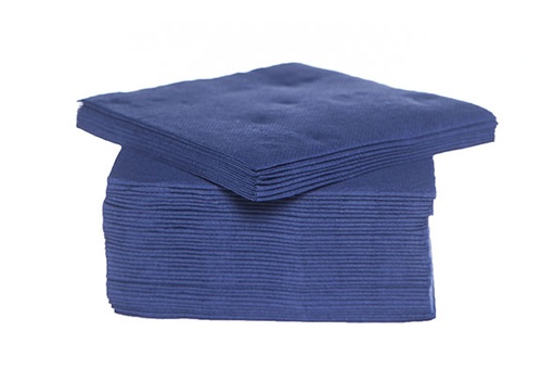 [44665145] COCKTAIL SERVETTEN STERK BLAUW 25X25CM 40 STUKKEN=PAK
