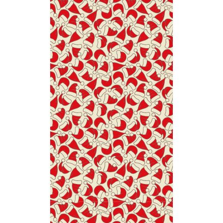 [08054417] 2046122 TRANSFER SHEET SANTA CLAUS HAT RED/BLACK 30X40CM 30 PIECES ***S/CD***