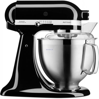 [57661463] KITCHENAID ARTISAN 185 ROBOT SUR SOCLE 4.8L NOIR ONYX ACCESSOIRES INOX