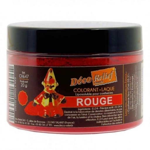 [70406961] RED CHOCOLATE COLOURING POWDER 20GR