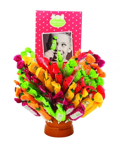 [14020317] BARNIER LEGE DISPLAYSTANDAARD VOOR 100 HOUTEN LOLLIES MET KAART