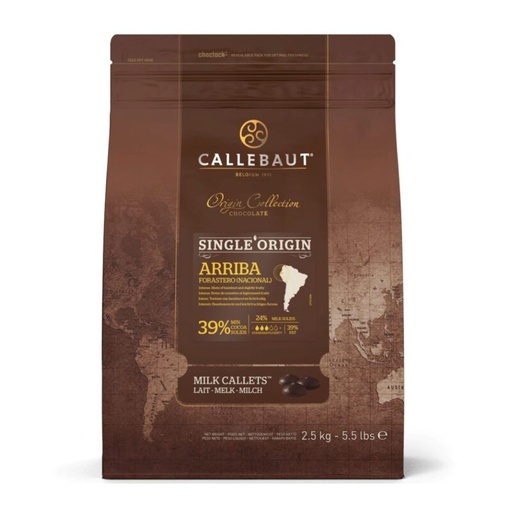 [03070226] CALLEBAUT CHM-P1-VEECU-E4-U70 (ex-Q415AR-E4-U70) VELVET/ECUADOR LAIT 39% 2,5KG