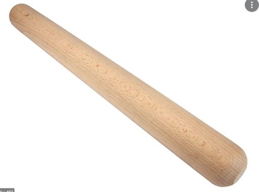 [50801022] BEECHWOOD DOUGH ROLLER 50CM D 5CM WITHOUT HANDLES