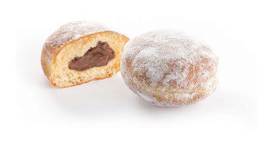 [02060240] ❄️DAUPHINE 5001178-4242001 MINI CHOCOLADE HAZELNOOT DONUTS 105 X 25GR
