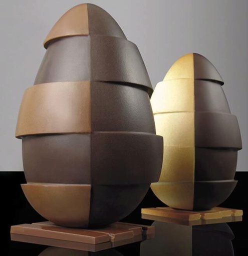 [70410445] PAVONI MOULES THERMOFORMÉS OEUF "SPLIT"KIT 2 PIÉCES Ø 140 X H 200 MM