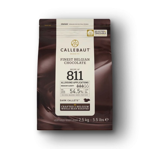 [03070116] CALLEBAUT 811-E4-U71 FONDANT 55% IN CALLETS 2.5KG