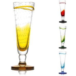 [71400005] LUIKSE BEKER Ø8CM H24CM 32CL 4 GEASSORTEERDE KLEUREN