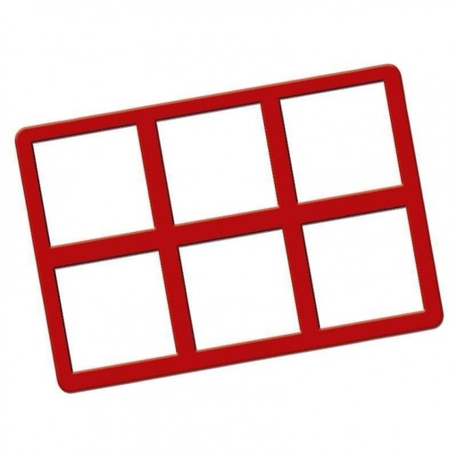 [70409086] CHABLON SILICONE POUR EMBOUT BUCHE 290 X 195 X 2 MM 6 EMPREINTES CARREES CHQ 038