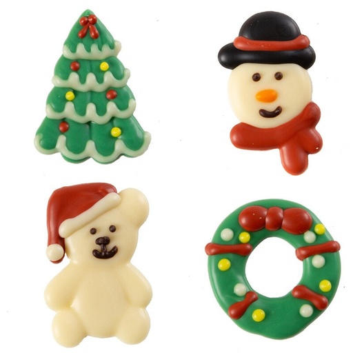 [08031606] 1014488 CHRISTMAS ASSORTMENT 3 X 4 CM 60 PCES ***ON ORDER***