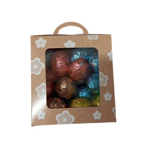 [60700497] KRAFT "LILOU" EGG BOX WITH WINDOW 500GR PACK OF 25 PCES