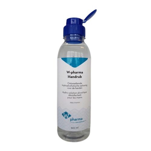[20100140] * W-PHARMA 500ML HYDRO-ALCOHOLISCHE HANDOPLOSSING
