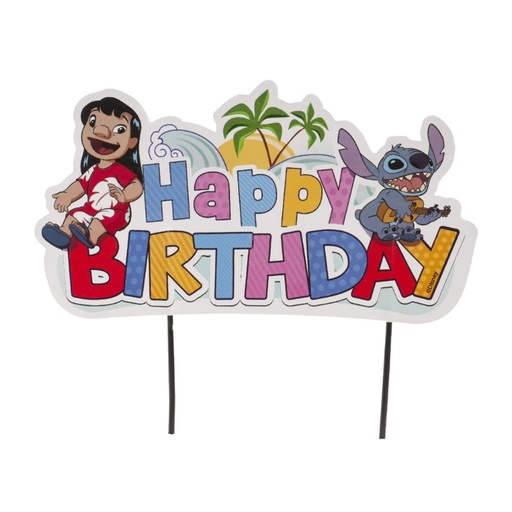 [00067393] CAKE TOPPERS EN PAPIER STITCH 17,5CM