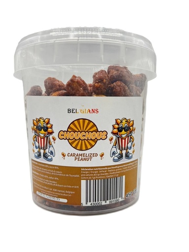 [00067495] BEL'GIANS CHOUCHOU – CARAMELIZED PEANUTS 450 G