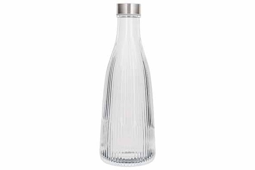 [00067564] ATLA BOTTLE 1L NATURAL TRANSLUCENT D10,1XH28CM - WITH LID