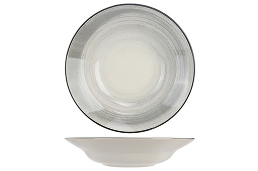 [00067580] C&T BALTIC GREY PASTA PLATE D29CM  - 5637029
