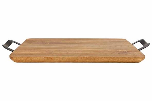 [00067588] C&T RECTANGULAR SERVING BOARD 35X 25CM ACACIA - WITH HANDLES - 6349757